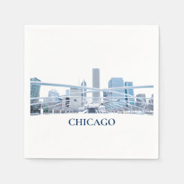 Chicago Cocktail Napkin Serviette