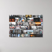 Chicago Collage Leinwanddruck (Vorderseite)