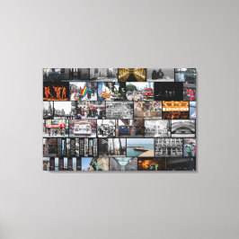 Chicago Collage Leinwanddruck
