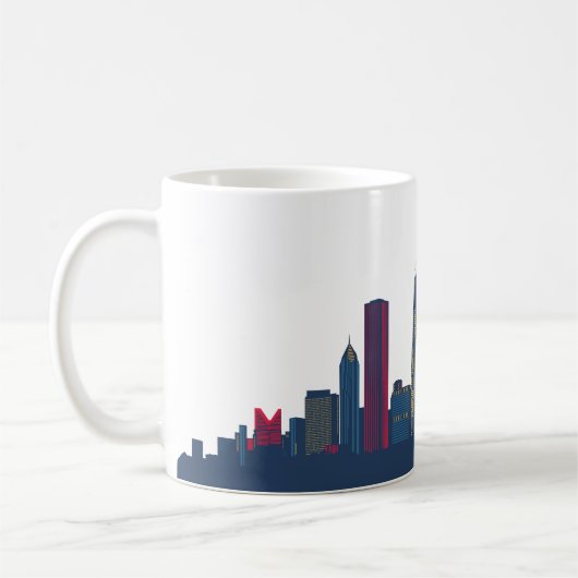 Chicago Colorful Skyline Kaffeetasse (Links)