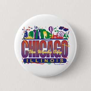 Chicago-Confetti Button