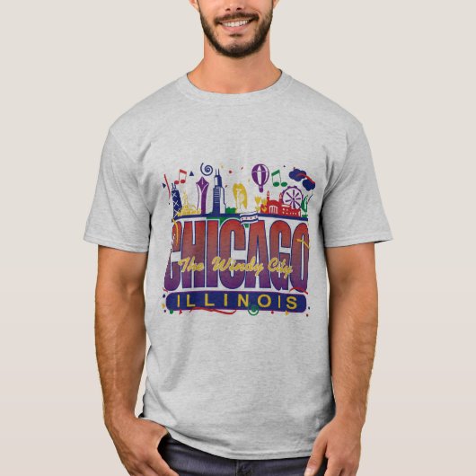 Chicago Confetti T-Shirt (Vorderseite)