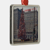Chicago Congress Hotel Christmas Tree 1963 Foto Silbernes Ornament (Rechts)