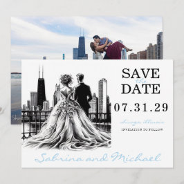Chicago Couple Save The Date