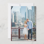 Chicago Couple Save The Date (Rückseite)