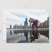 Chicago Couple Save The Date (Rückseite)