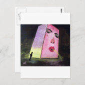 Chicago Crown Fountain: Millennium Park Postkarte (Vorne/Hinten)