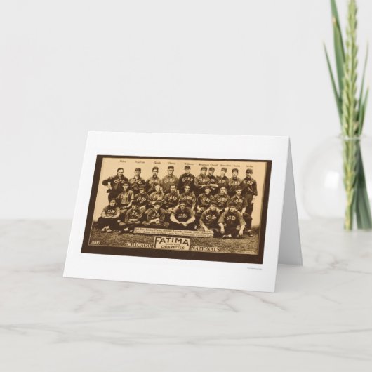 Chicago Cubs-Baseball 1913 Karte (Vorderseite)