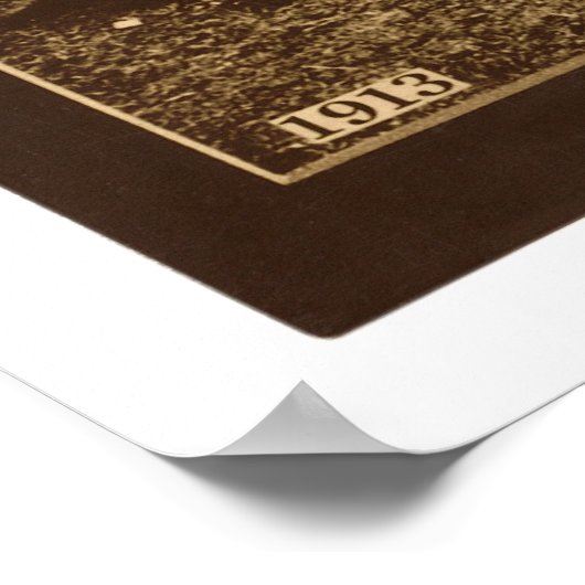 Chicago Cubs Baseball 1913 Poster (Ecke)