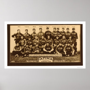 Chicago Cubs Baseball 1913 Poster