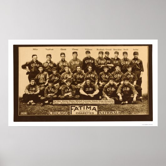 Chicago Cubs Baseball 1913 Poster (Vorne)