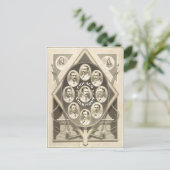 Chicago Cubs gewinnen den 1. Nationalspieler Postkarte (Stehend Vorderseite)