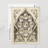 Chicago Cubs gewinnen den 1. Nationalspieler Postkarte (Vorne/Hinten)
