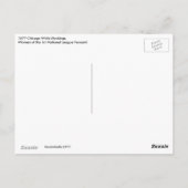 Chicago Cubs gewinnen den 1. Nationalspieler Postkarte (Rückseite)
