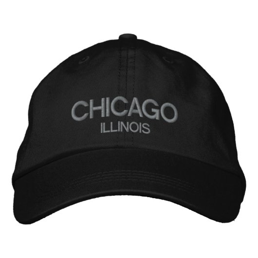 Chicago Custom Baseball Hat Bestickte Kappe (Vorderseite)