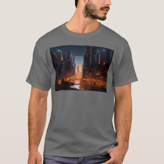 Chicago Cyber Punk Geschenk T-Shirt