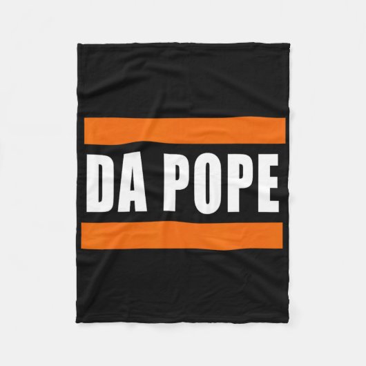 Chicago Da Pope Funny Spaß Fleecedecke (Vorderseite)