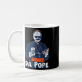 Chicago Da Pope Funny Spaß Katholisch Kaffeetasse (Links)