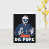 Chicago Da Pope Funny Spaß Katholisch Karte (Gelbe Blume)