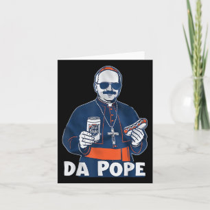 Chicago Da Pope Funny Spaß Katholisch Karte