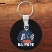 Chicago Da Pope Funny Spaß Katholisch Schlüsselanhänger (Vorderseite)