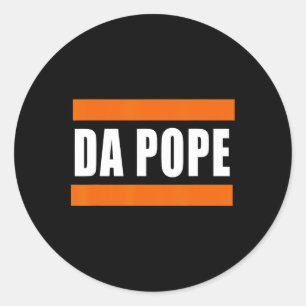 Chicago Da Pope Funny Spaß Runder Aufkleber