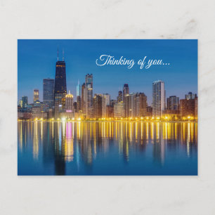 Chicago Dawn Cityscape Denken Sie an Postkarte