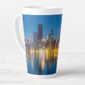 Chicago Dawn Cityscape Milchtasse (Linke Ecke)
