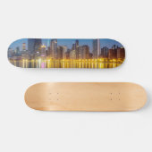 Chicago Dawn Cityscape Skateboard (Horizontal)