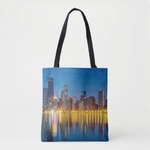 Chicago Dawn Cityscape Tasche