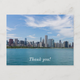 Chicago Day Cityscape Danke Postcard Postkarte