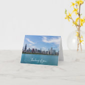 Chicago Day Cityscape Denken Sie an Ihre Karte (Gelbe Blume)