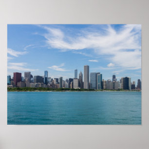 Chicago Day Cityscape Poster