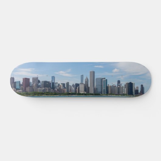 Chicago Day Cityscape Skateboard (Horizontal)