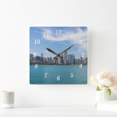 Chicago Day Cityscape Wall Uhr (Zuhause)