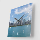 Chicago Day Cityscape Wall Uhr (Winkel)
