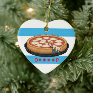 Chicago Deeeeep Dish Keramik Ornament