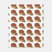 Chicago Deep Dish Pepperoni Pizza Pie Slice Fleecedecke (Vorderseite)