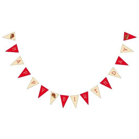 Chicago Deep Dish Pizza Party Happy Birthday Wimpelkette (Alle)