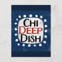 Chicago Deep Dish Postcard