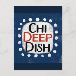Chicago Deep Dish Postcard Postkarte