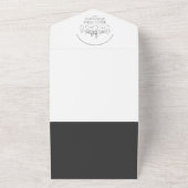 Chicago Deko Skyline | Hochzeit im Graustil All In One Einladung (Außenbereich)