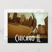 Chicago - die Bohne Postkarte (Vorne/Hinten)