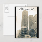 Chicago - die Bohne Postkarte (Vorne/Hinten)