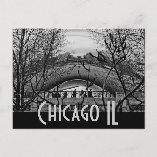Chicago - die Bohne Postkarte (Vorderseite)