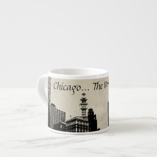 Chicago Die Windige Stadt Espresso-Tasse Espressotasse