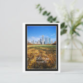 Chicago, die WINDIGE STADT Postkarte (Stehend Vorderseite)