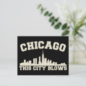 Chicago: Diese Stadt bläst Postkarte (Stehend Vorderseite)