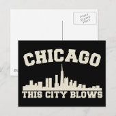 Chicago: Diese Stadt bläst Postkarte (Vorne/Hinten)