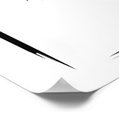 Chicago Downtown Black und White Poster (Ecke)